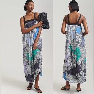 Anthropologie atsu  printed maxi dress